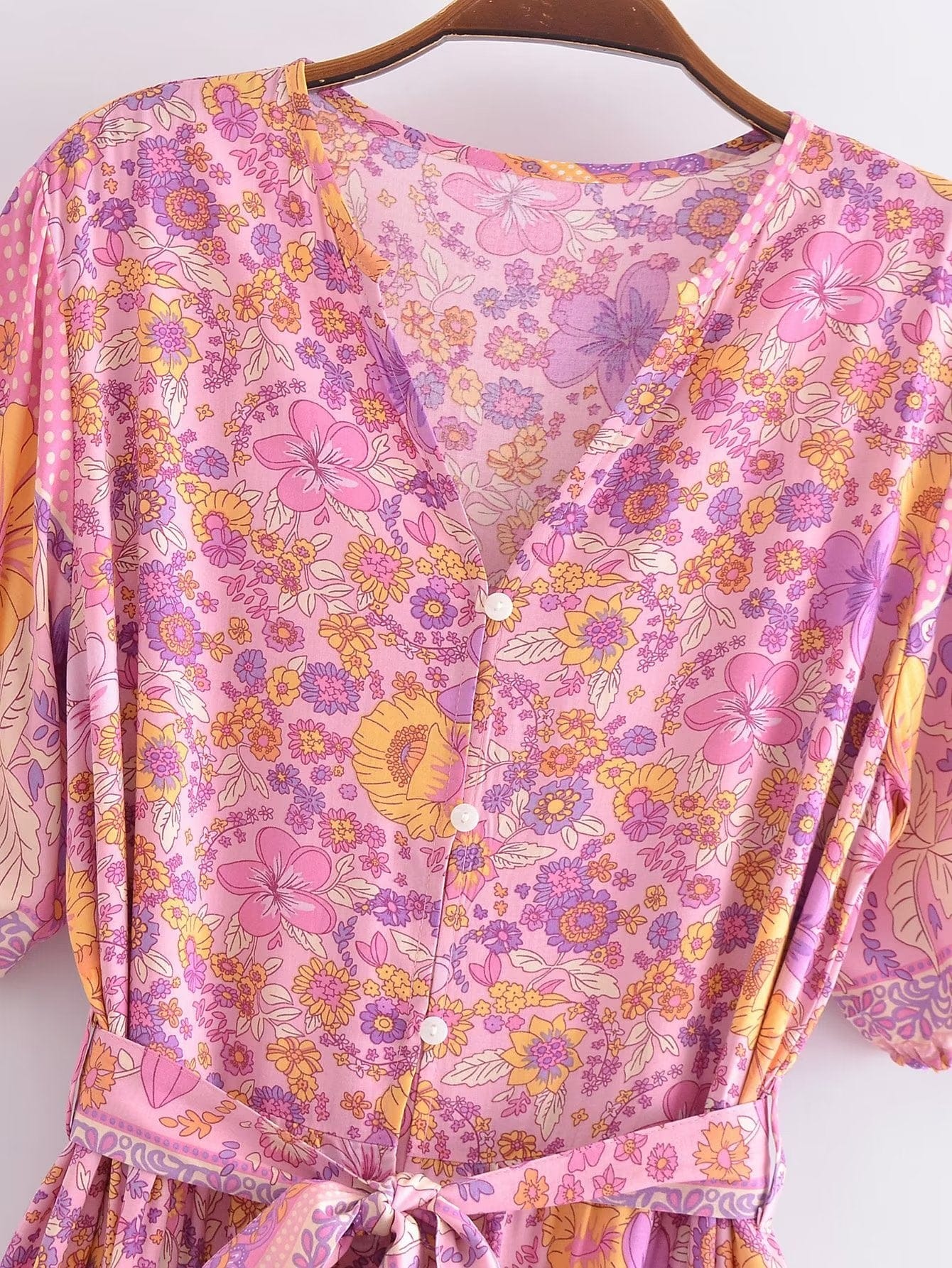 Blossom Bliss Maxi Dress in Pink