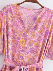 Blossom Bliss Maxi Dress in Pink