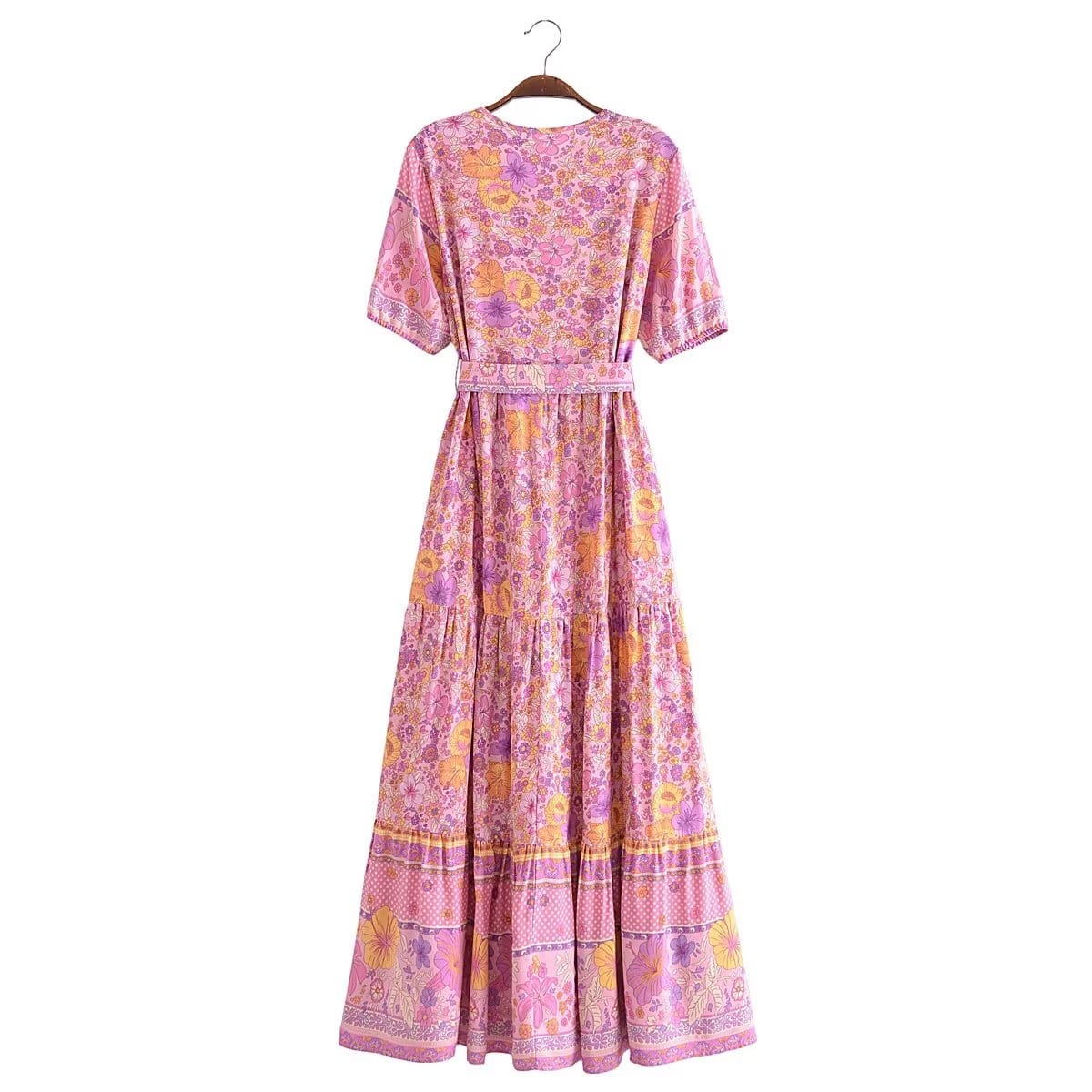 Blossom Bliss Maxi Dress in Pink