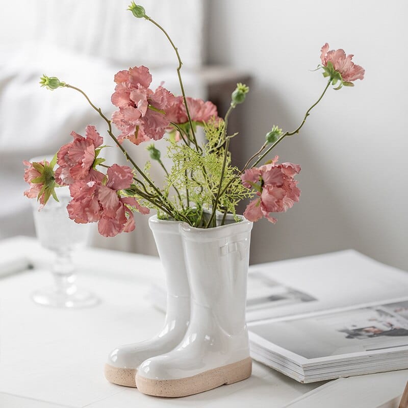 Boots Ceramic Flower Vase