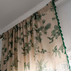 Botanical Garden Boho Tassel Curtains