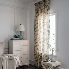 Botanical Garden Boho Tassel Curtains