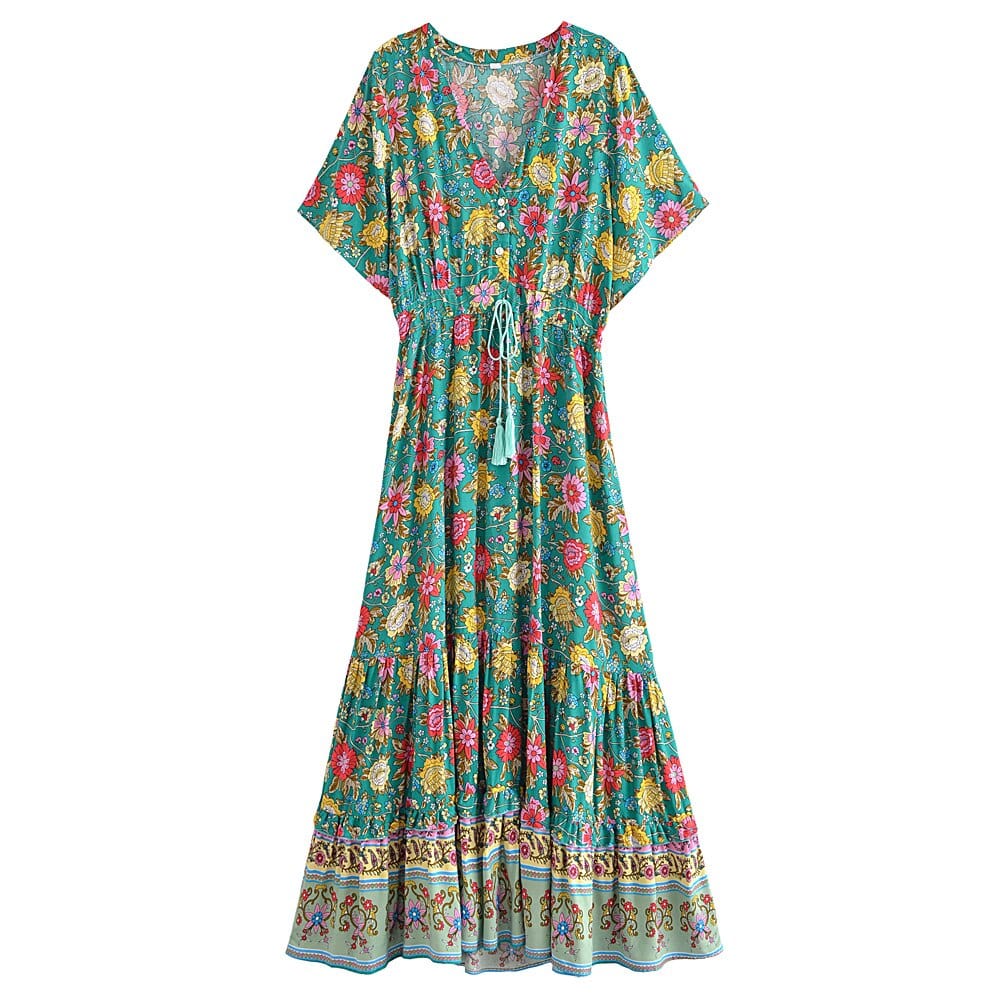 Eirlys Floral Boho Maxi Dress