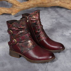 Midnight Wanderer Buckle Boots
