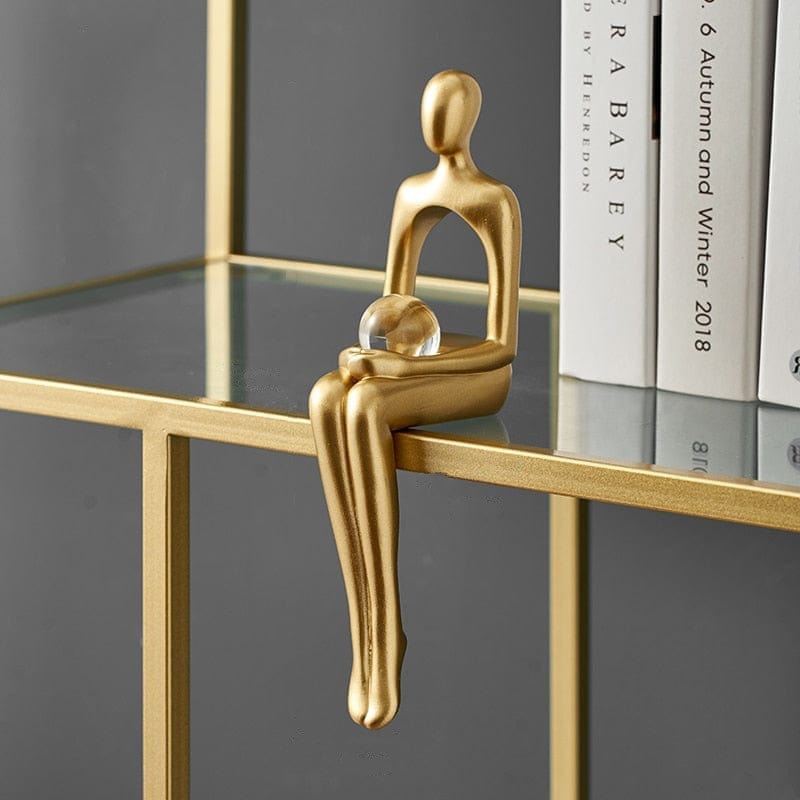 Golden Abstract Figurines