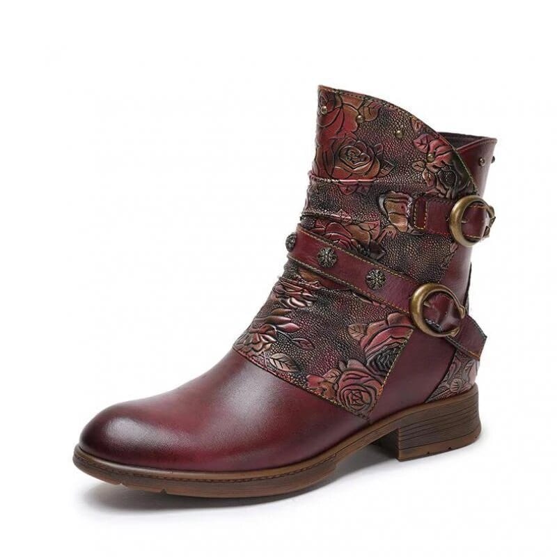 Midnight Wanderer Buckle Boots