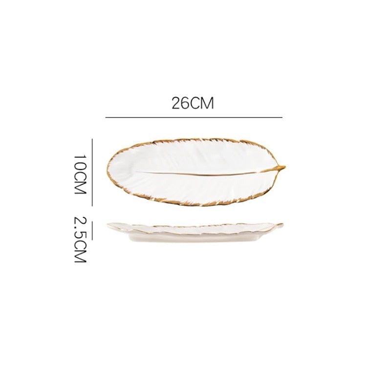 Feather Shape Plate