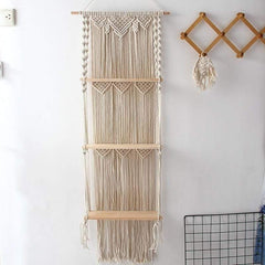 3 Tier Macrame Wall Hanging Shelf