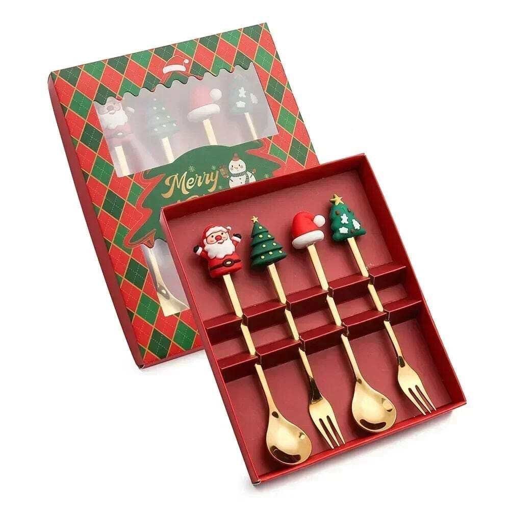 Christmas Spoon & Fork Gift Set