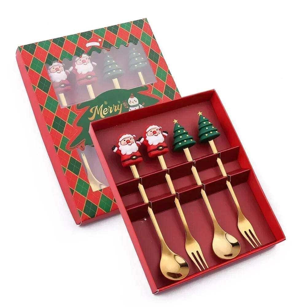 Christmas Spoon & Fork Gift Set