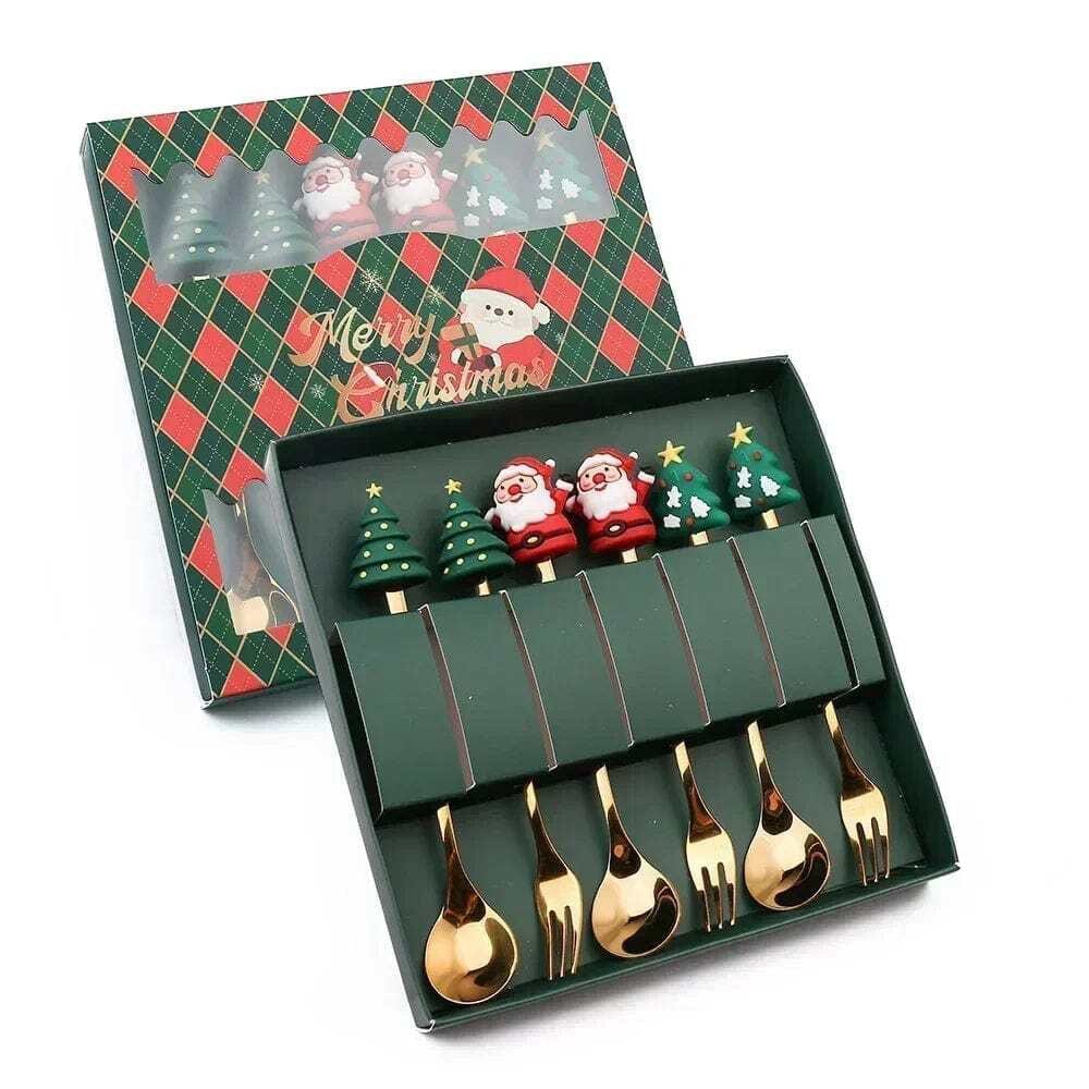 Christmas Spoon & Fork Gift Set