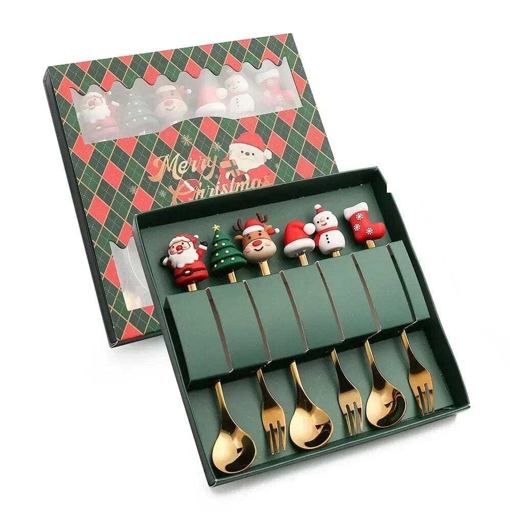 Christmas Spoon & Fork Gift Set