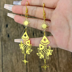 Mystical Mushroom Drop Earrings
