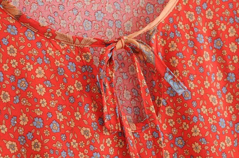 Alora Vintage Floral Mini Dress