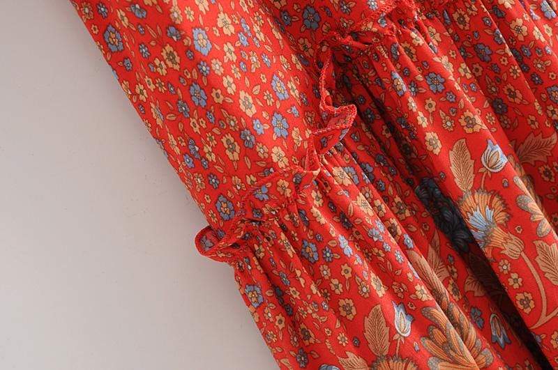 Alora Vintage Floral Mini Dress