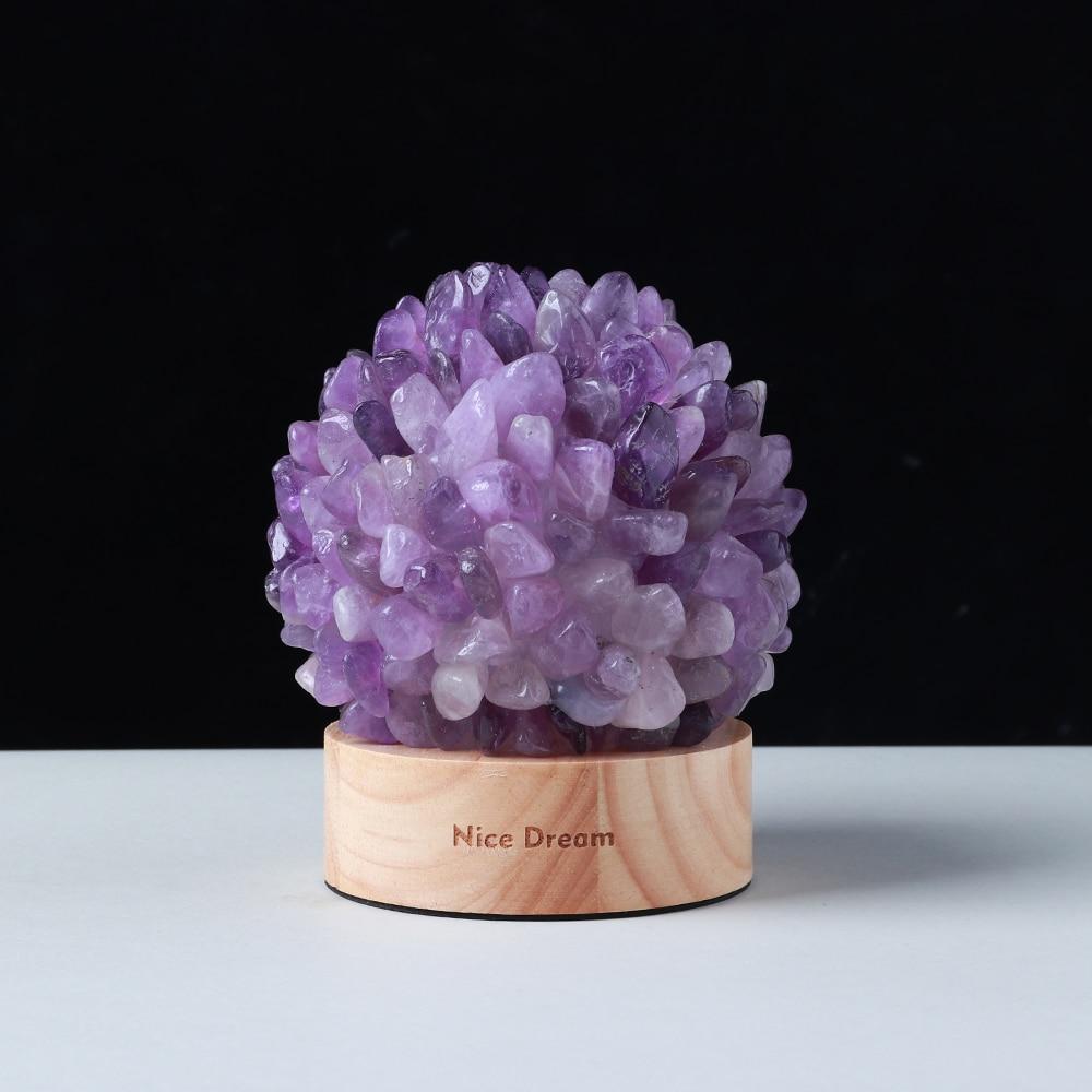 Rock Quartz Crystal Lamp