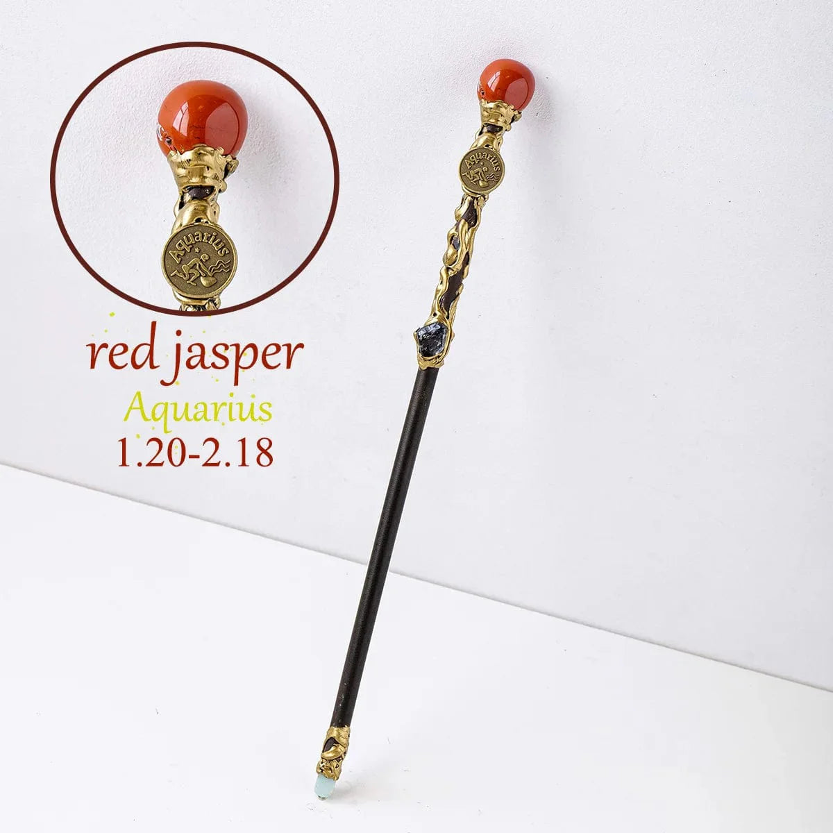 Natural Stone Zodiac Sign Wand
