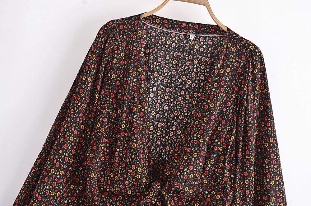 Astarte Floral Boho Long Sleeve Blouse