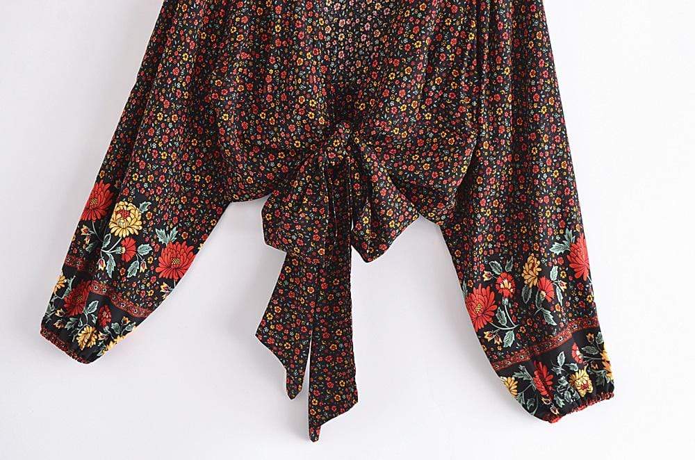 Astarte Floral Boho Long Sleeve Blouse