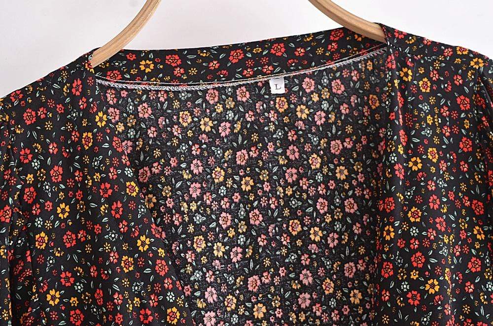 Astarte Floral Boho Long Sleeve Blouse