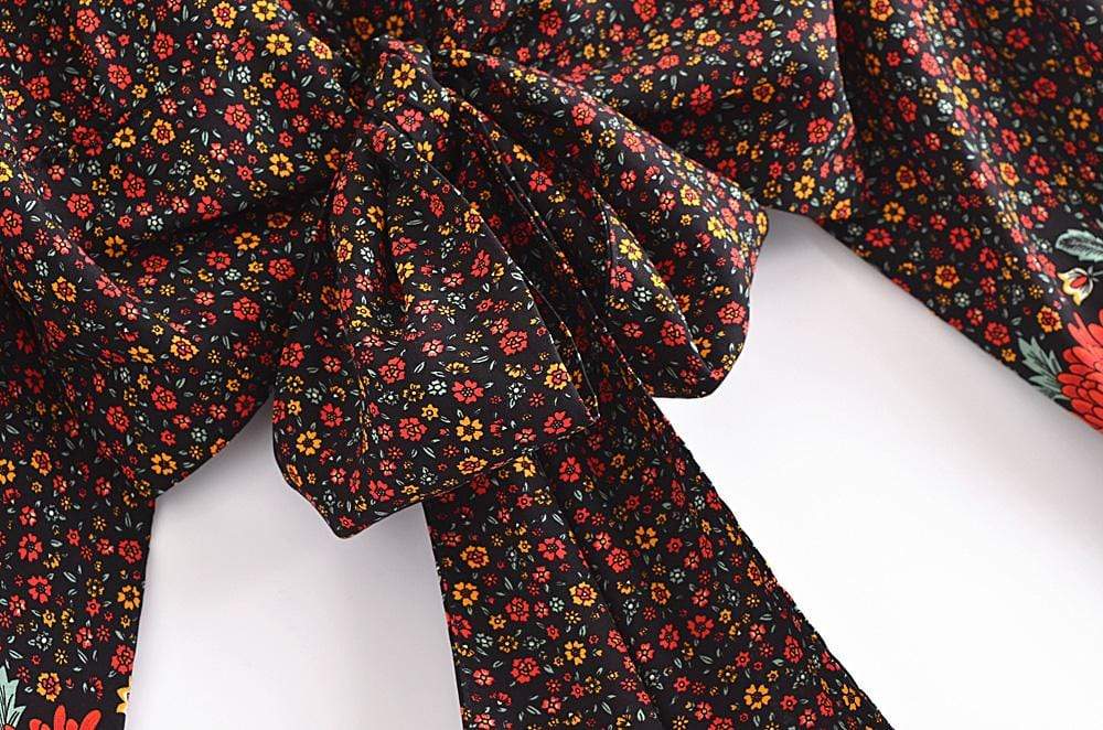 Astarte Floral Boho Long Sleeve Blouse