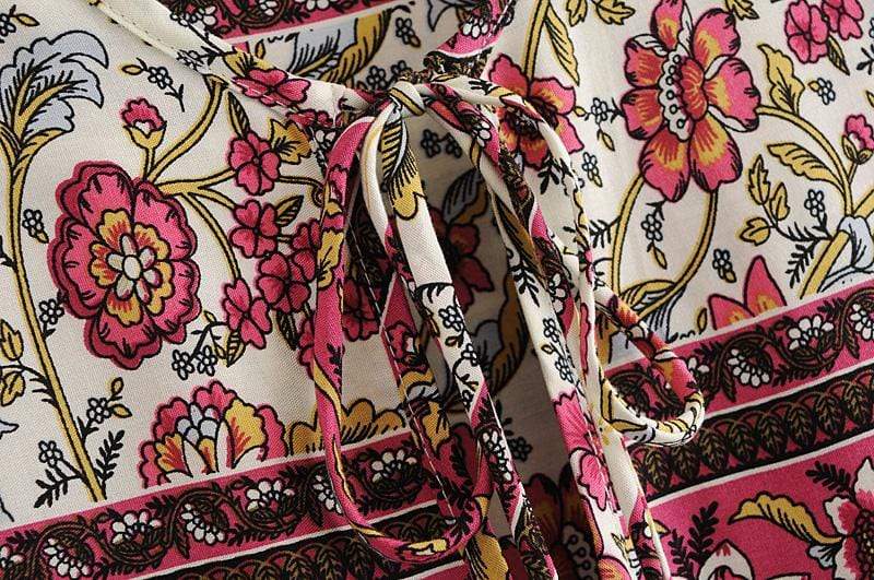 Aviana Vintage Floral Maxi Dress