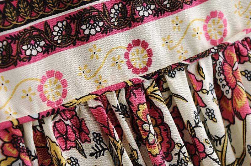 Aviana Vintage Floral Maxi Dress