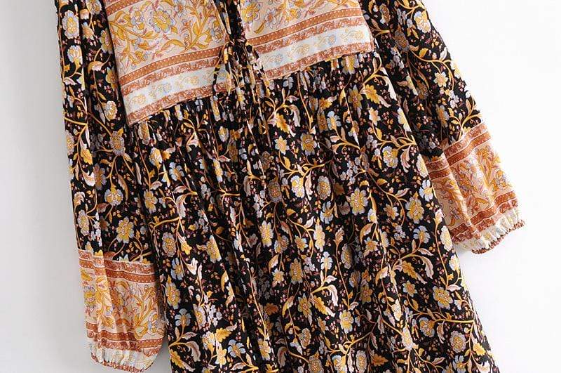 Aviana Vintage Floral Maxi Dress