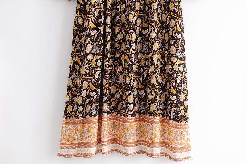Aviana Vintage Floral Maxi Dress