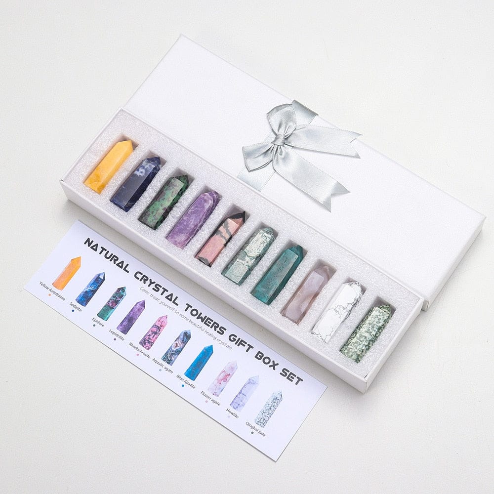 Meditation Crystals Towers Box Set