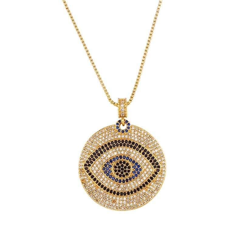 Zirconia Evil Eye Necklaces