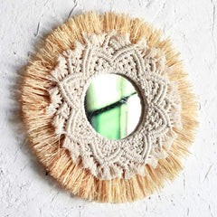 Beige Nordic Wall Mirror