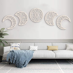 Wooden Moonphase Wall Art