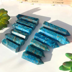 Blue Apatite Stone Tower