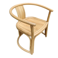 Boho Bamboo Cane Rattan Chair