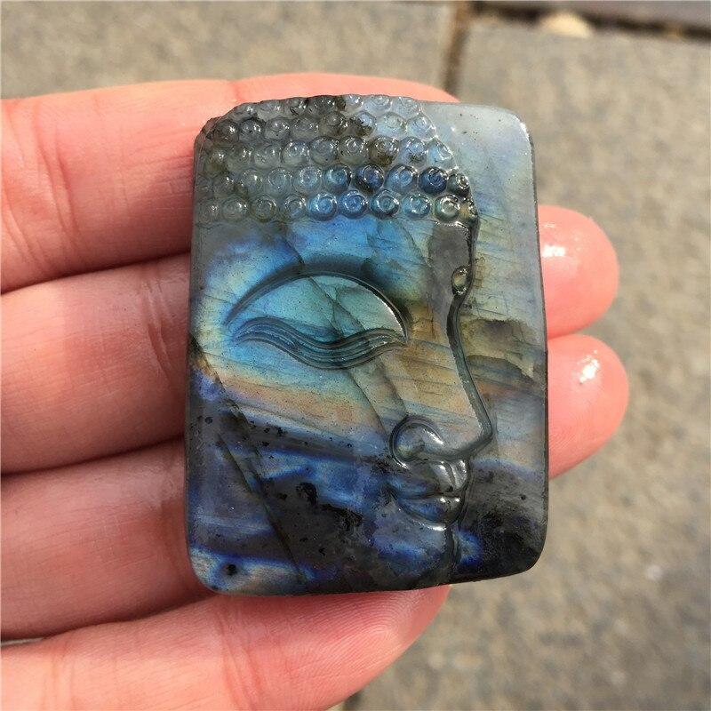 Labradorite Buddha Carved Healing Crystal