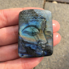Labradorite Buddha Carved Healing Crystal