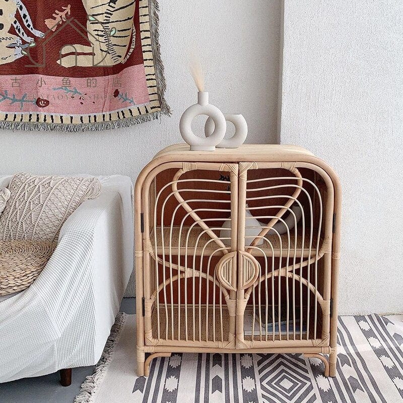 Caroline Rattan Storage Cabinet