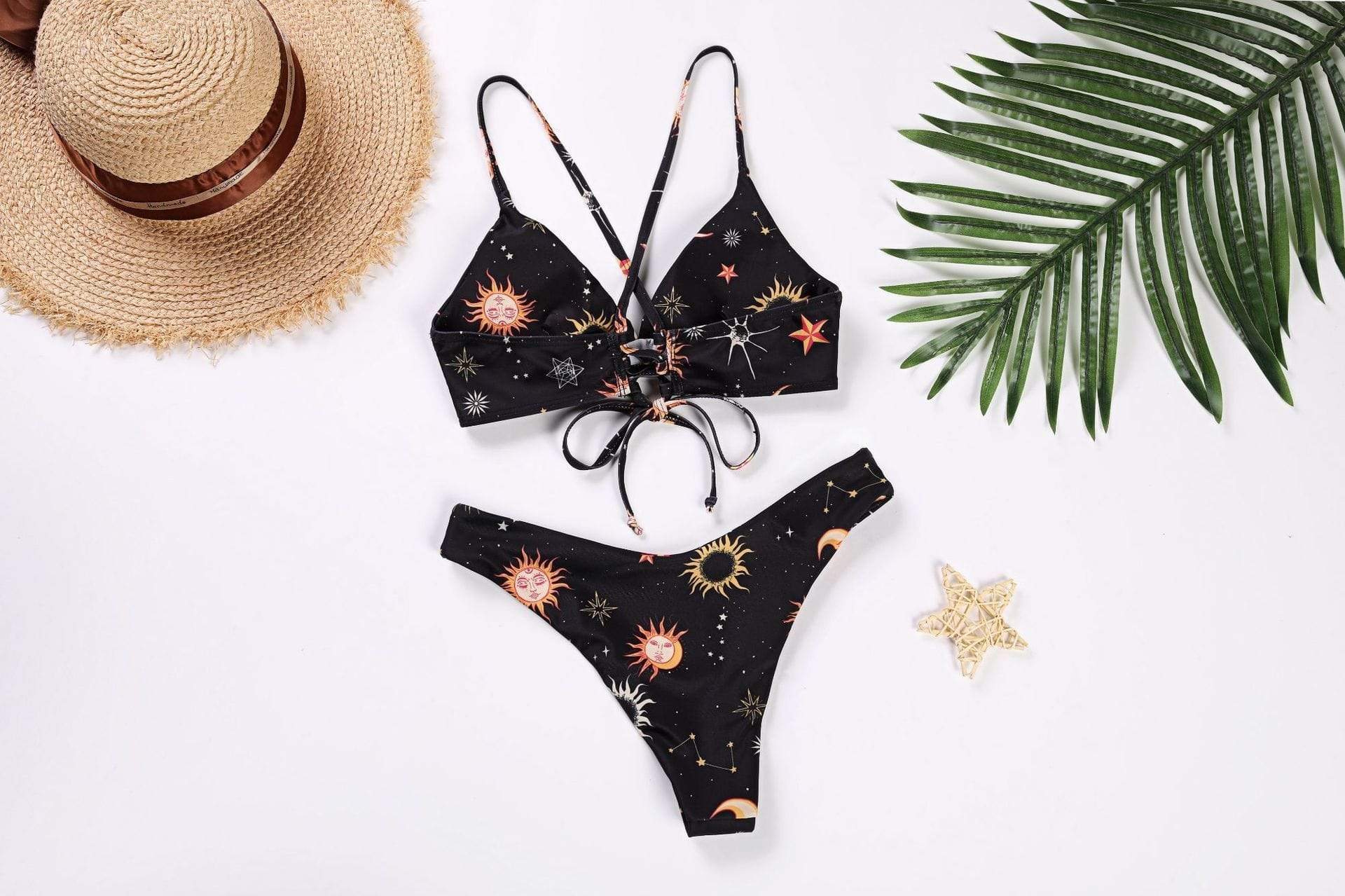 Celestial Print Bikini Set