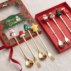 Christmas Spoon & Fork Gift Set