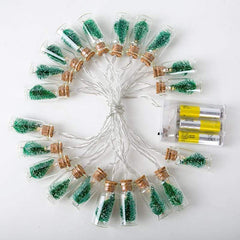 Christmas Tree Glass Jar String Lights