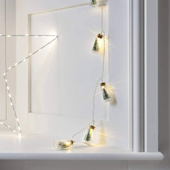Christmas Tree Glass Jar String Lights
