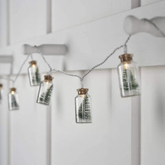 Christmas Tree Glass Jar String Lights