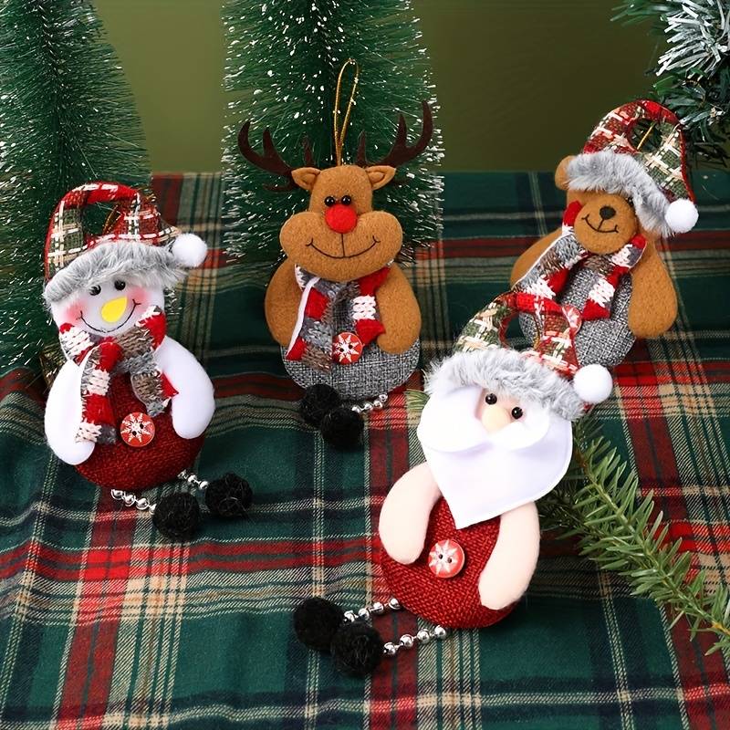 Christmas Tree Ornaments Set of 4