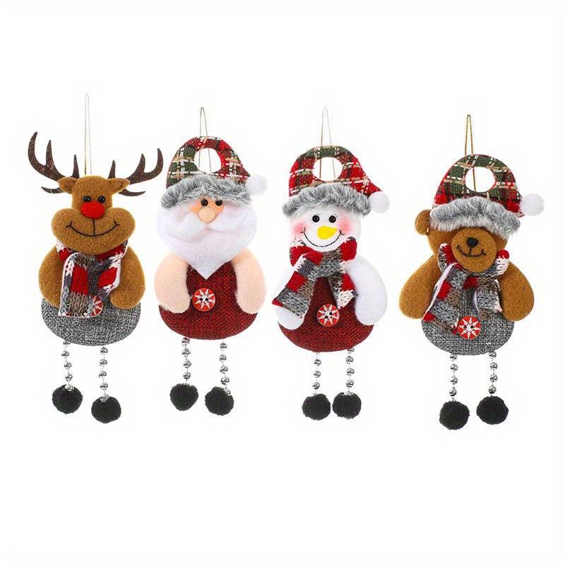 Christmas Tree Ornaments Set of 4