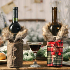 Christmas Wine Bottle Decoration