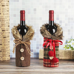 Christmas Wine Bottle Decoration