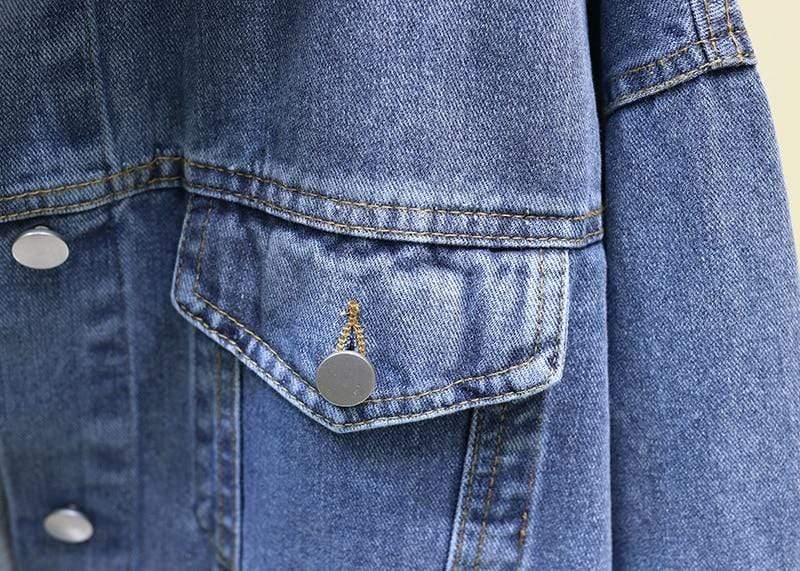 Crane Jacket Crane Embroidered Denim Jacket (2 Colors) – Viho Shop