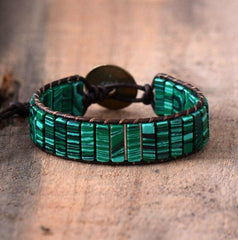 Malachite Natural Stone Wrap Bracelet