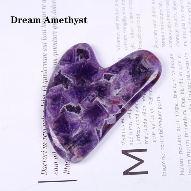 Gua Sha Heart Shaped Crystal Quartz
